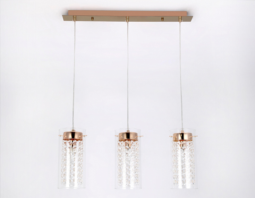 TR3663/3 GD/CL золото/прозрачный E14/3 max 40W 560*110*800